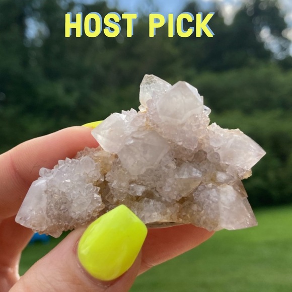 Other - Clear/White Spirit (Cactus) Quartz Cluster